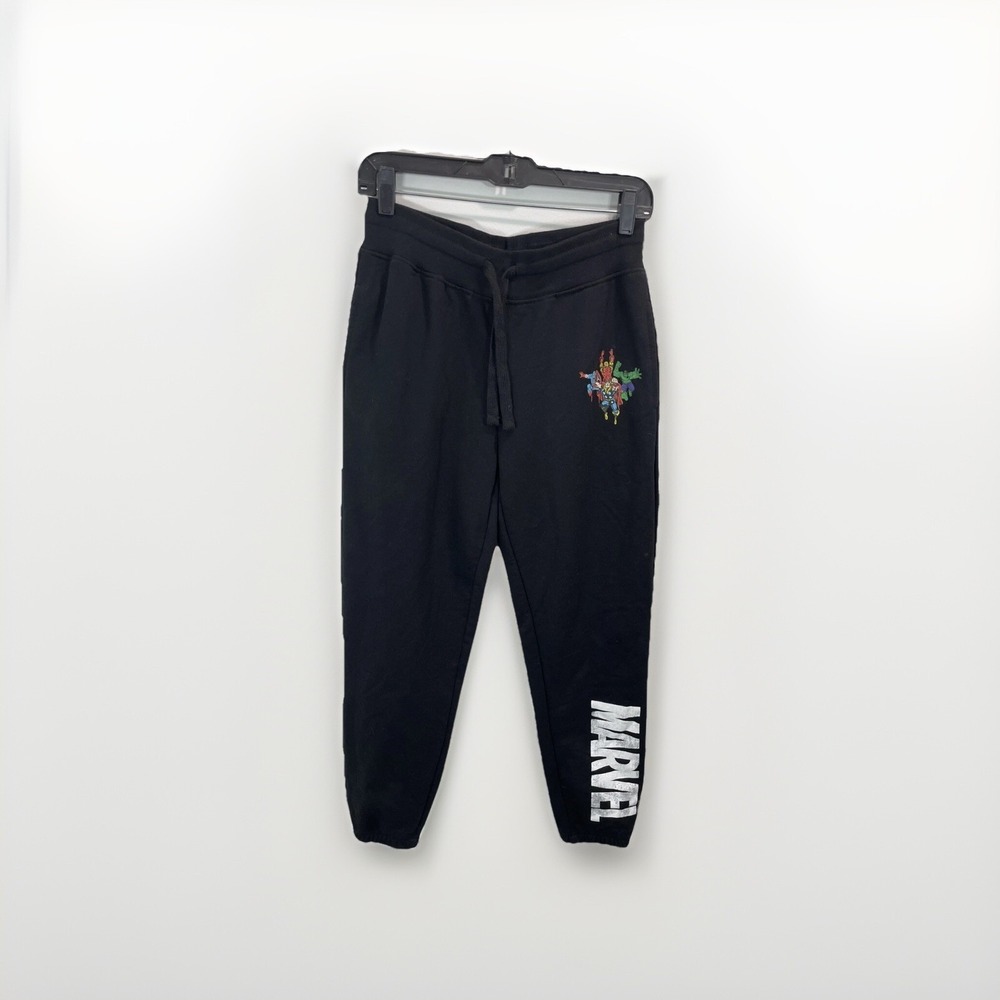 Marvel Black pull on sweatpants Women's size medium